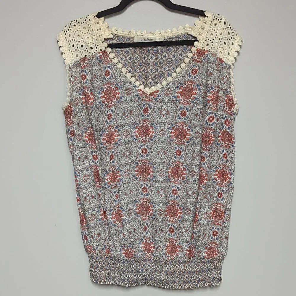 Solitaire Sleeveless Blouse 